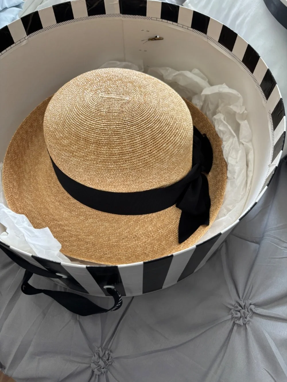 Peter Beaton wide band woven straw hat